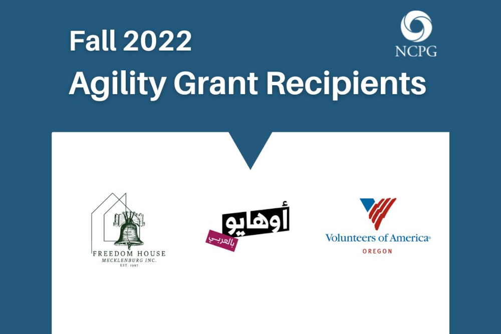 NCPG Announces New Round of Agility Grant Recipients
