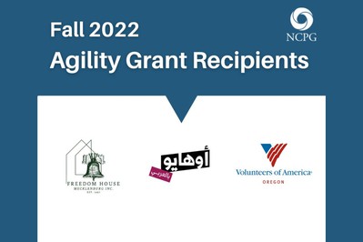 NCPG Announces New Round of Agility Grant Recipients