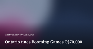 Ontario Fines Booming Games C$70,000 Over Auto-Play Ontario Fines Booming Games C$70,000 Over Auto-Play