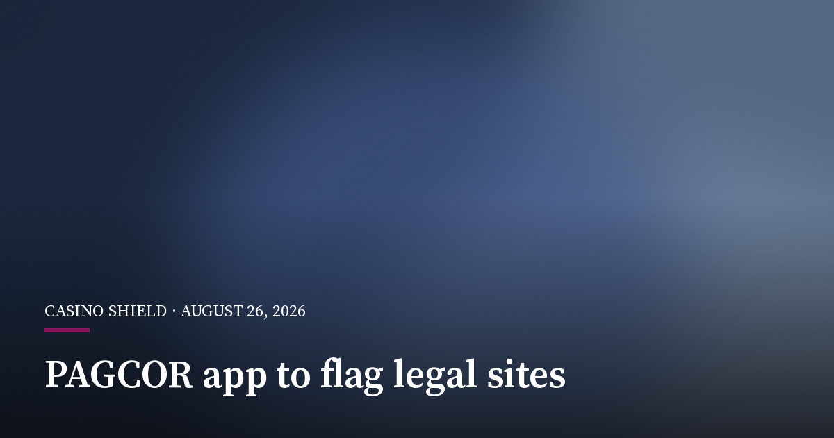 PAGCOR Plans App to Help Players Spot Legal Gaming Sites