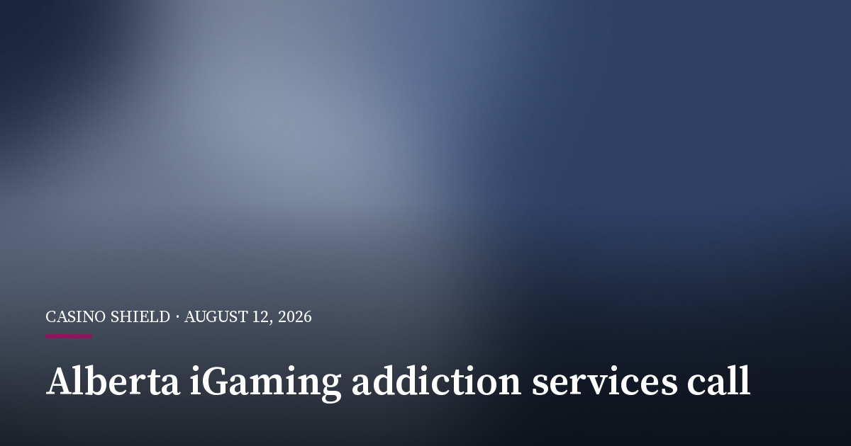 Alberta Seeks Providers for Gambling-Addiction Services
