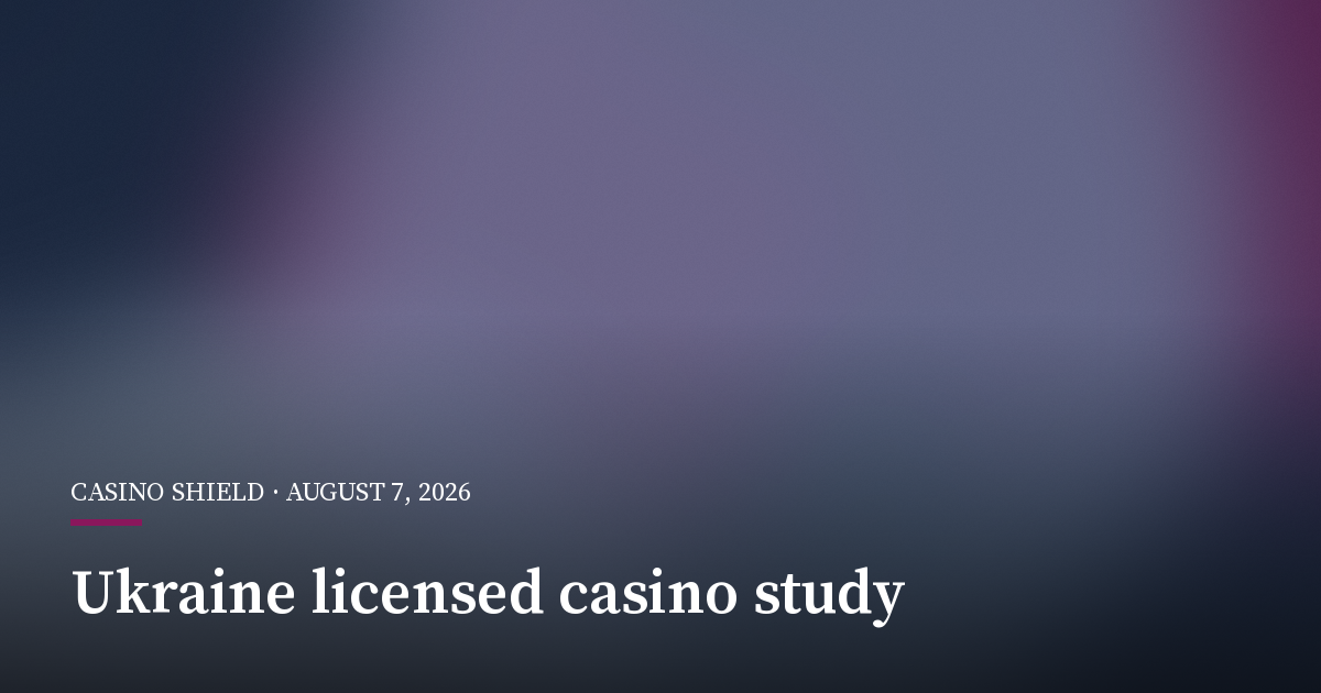 Ukraine Study Finds Most Players Favour Licensed Casinos