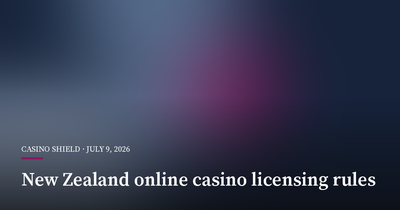 New Zealand's Online Casino Regime Nears Licensing Start