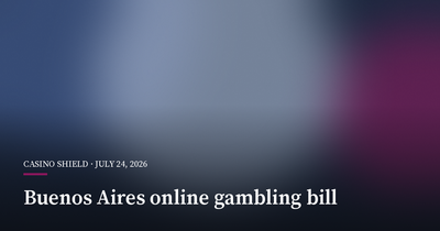 Buenos Aires Bill Would Cap Online Gambling Sessions and Demand Facial Checks