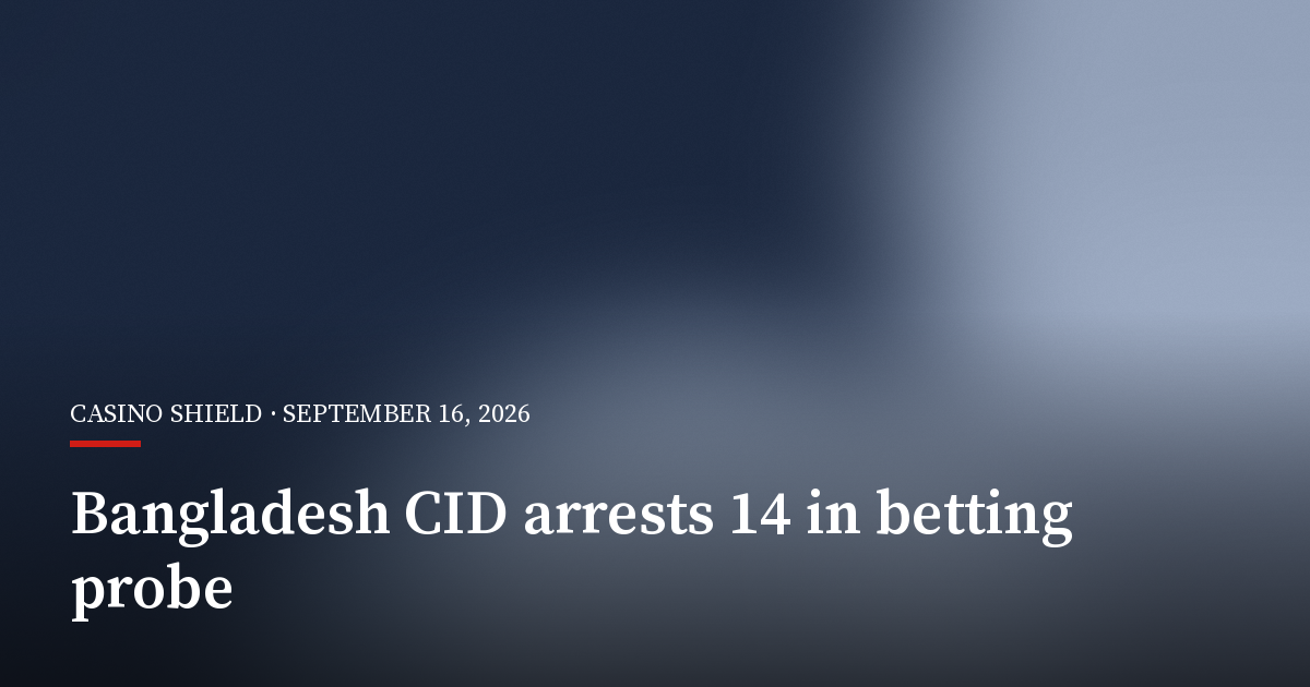 Bangladesh CID Arrests 14 in Alleged Betting Network Using SIMs and Crypto