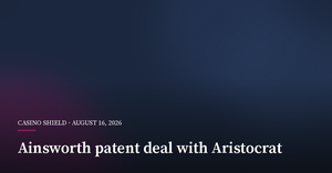 Ainsworth Signs AU$8.5 Million Patent Deal With Aristocrat