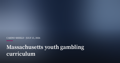 Massachusetts Launches First Youth Gambling Curriculum