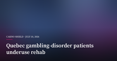 Quebec Gambling-Disorder Patients Seldom Use Rehab, Study Finds