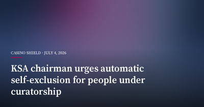 KSA Chairman Urges Automatic Self-Exclusion for People Under Curatorship