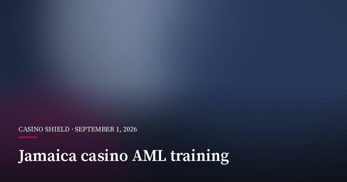 Jamaica Trains Law Enforcement on Casino Money-Laundering Risks