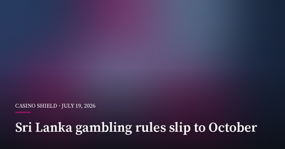 Sri Lanka's Gambling Rules Slip to October as Enforcement Doubts Linger