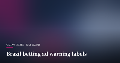 Brazil Orders Warning Labels on Betting Ads