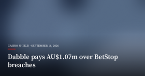 Dabble Pays AU$1.07 Million Over BetStop Self-Exclusion Breaches