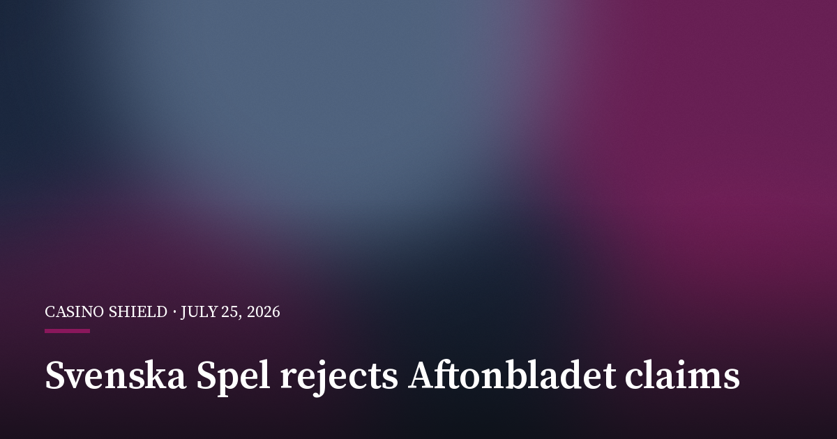 Svenska Spel Rejects Claims It Has Weakened Its Responsible Gambling Focus